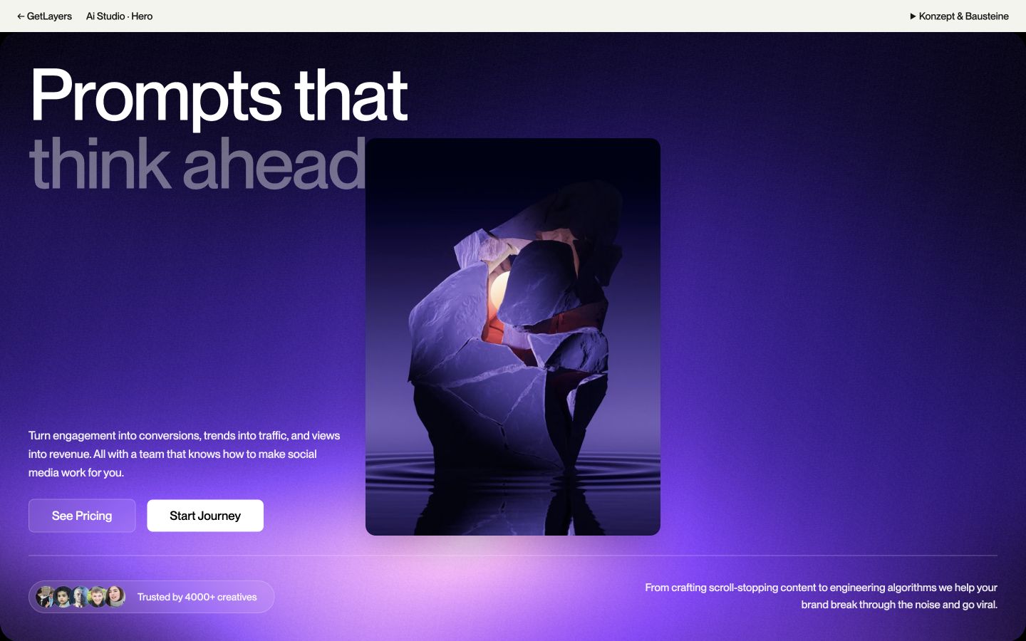 Vorschau: Ai Studio · Hero