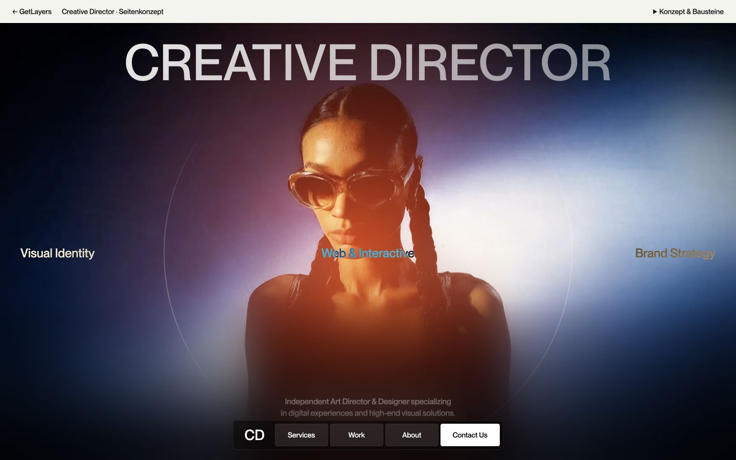Vorschau: Creative Director · Seitenkonzept