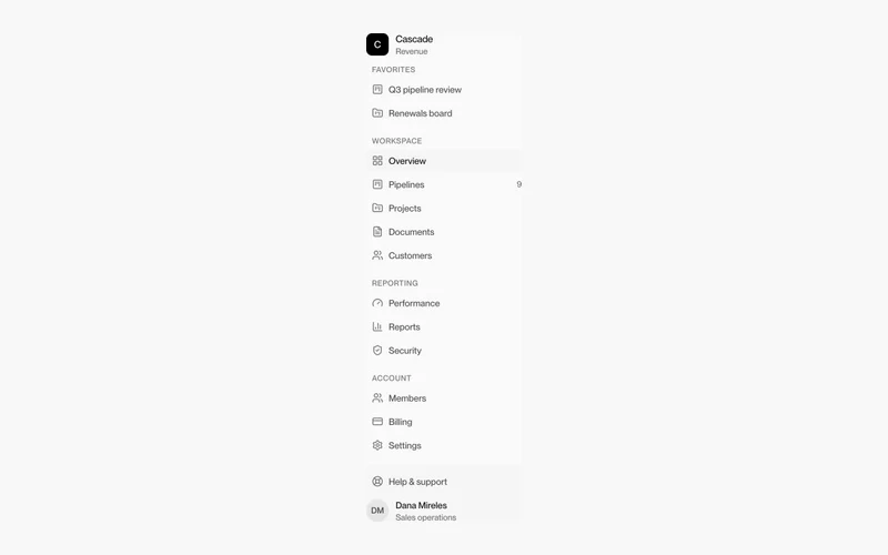 Vorschau: App Sidebar 7