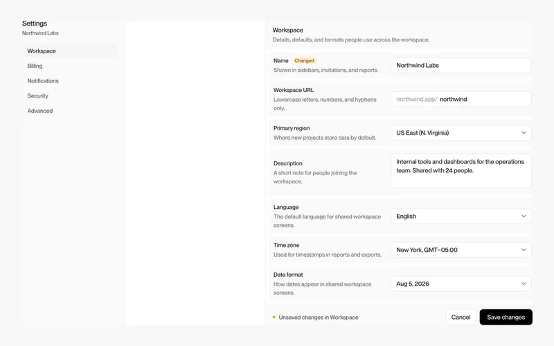 Vorschau: Settings Form 1