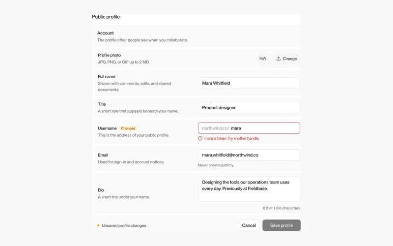 Vorschau: Settings Form 2